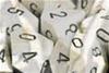 Set Dadi Marble Avorio/Nero