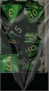 Set Dadi Velvet - Verde/Argento