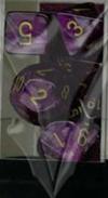Set Dadi Velvet - Viola/Argento