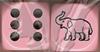 Dado d6 con Animale - Elefante Rosa