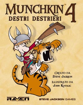 Munchkin 4 - Destri Destrieri - NUOVA STAMPA A COLORI