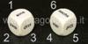 Dado d6 Big - Numeri in Lettere - Tedesco
