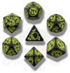 Set Dadi Draconici - Nero, Giallo