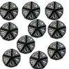 Set Dadi Elfici 10d10 - Nero, Bianco