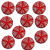 Set Dadi Elfici d10 (10) - Rosso, Bianco