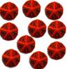 Set Dadi Elfici d10 (10) - Rosso, Nero