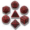 Set Dadi Teschi - Rosso, Nero
