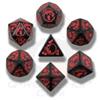 Set Dadi Draconici - Nero, Rosso