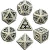 Set Dadi Elfici - Bianco, Nero