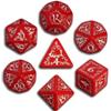 Set Dadi Elfici - Rosso, Bianco