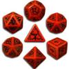Set Dadi Elfici - Rosso, Nero
