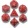 Set Dadi Runici - Rosso, Bianco