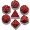 Set Dadi Runici - Rosso, Nero