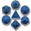 Set Dadi Runici - Blu, Nero