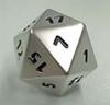 d20 in Metallo Gigante - Acciaio
