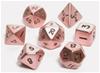 Set Mini Dadi in Metallo - Rame (7) + Sacchetto
