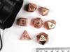 Set Dadi in Metallo - Rame (7) + Sacchetto