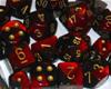 Set Dadi Gemini 3 - Nero-Rosso/Oro
