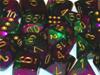 Set Dadi Gemini 3 - Verde-Viola/Oro
