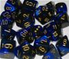 Set Dadi Gemini 3 - Nero-Blu/Oro