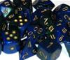 Set Dadi Gemini 3 - Blu-Verde/Oro