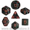 Set Dadi Trasparenti - Fumo/Rosso