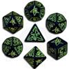 Set Dadi Cthulhu - Nero, Verde