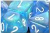Set Dadi Borealis - Blu Cielo/Bianco