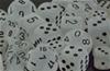 Set Dadi Frosted - Trasparente/Nero