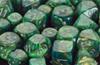 Set Dadi Lustrous - Verde/Argento