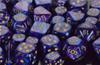 Set Dadi Lustrous - Viola/Oro