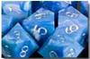 Set Dadi Mother of Pearl - Blu/Argento