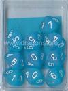 Set 10D10 Frosted - Blu Caraibico/Bianco