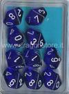 Set 10D10 Trasparenti - Blu/Bianco