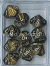 Set 10D10 Leaf - Nero Oro/Argento