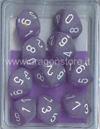 Set 10D10 Frosted - Viola/Bianco