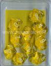Set 10D10 Trasparenti - Giallo/Bianco