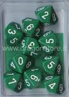 Set 10D10 Opachi - Verde/Bianco