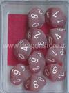 Set 10D10 Frosted - Rosso/Bianco