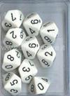 Set 10D10 Opachi - Bianco/Nero