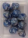 Set 10D10 Gemini - Blu-Acciaio/Bianco