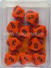 Set 10D10 Opachi - Arancione/Nero