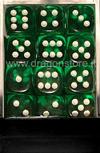 Set 36D6 Trasparenti - Verde/Bianco