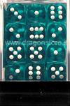 Set 36D6 Trasparenti - Ciano/Bianco