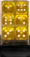 Set 12D6 Trasparenti - Giallo/Bianco