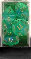 Set Dadi Borealis - Verde Chiaro/Oro