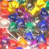 Assortimento 50 Dadi Trasparenti - D8