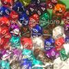 Assortimento 50 Dadi Trasparenti - D10