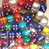 Assortimento 50 Dadi Trasparenti  - D6 con Puntini