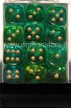Set 36D6 Gemini 3 - Trasparente-Verde-Ciano/Oro